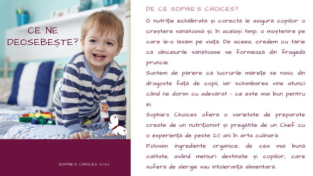 SOPHIE'S CHOICES - Baby Food Delivery