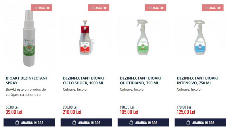 Trimex Farma va prezinta BIOAKT - un dezinfectant nou, ideal pentru gradinite & scoli Oferta detaliata
