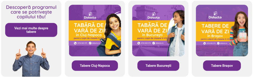 Didacto.ro - Tabere, ateliere conversationale si cursuri de limba germana, franceza si engleza