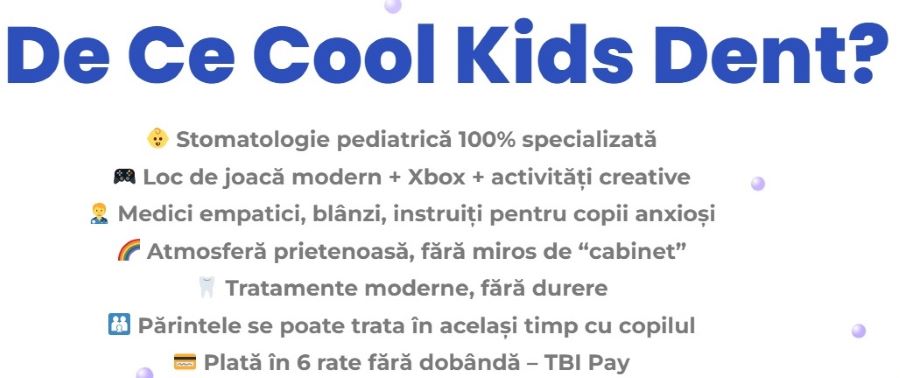 Cool Kids Dent - Stomatologie pentru copii