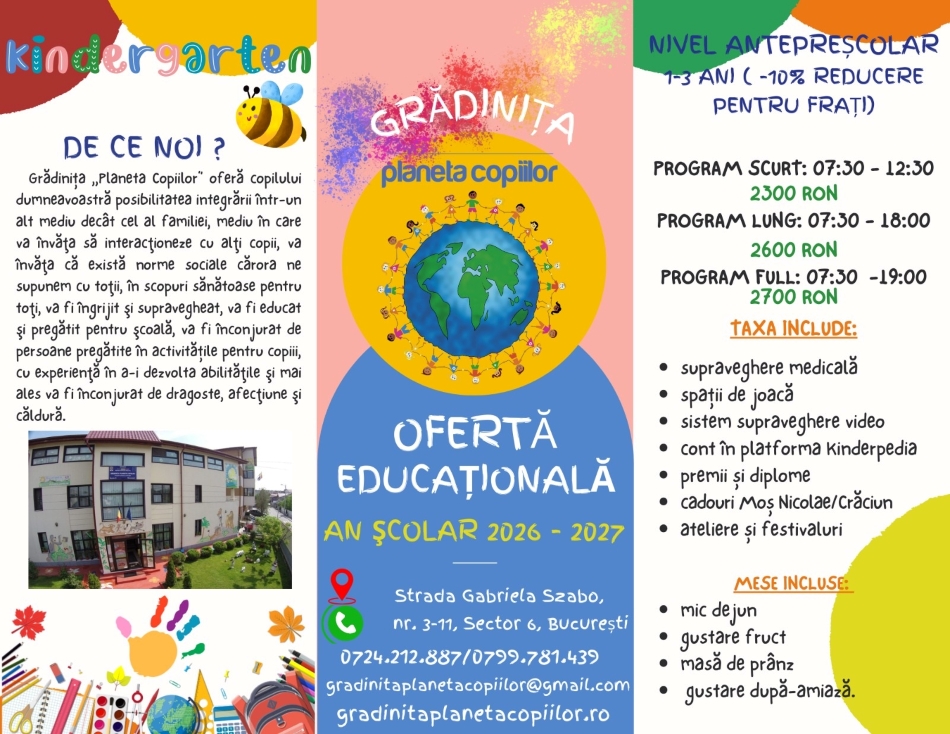 Gradinita Planeta Copiilor