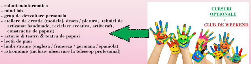 Club de Weekend si Cursuri Optionale