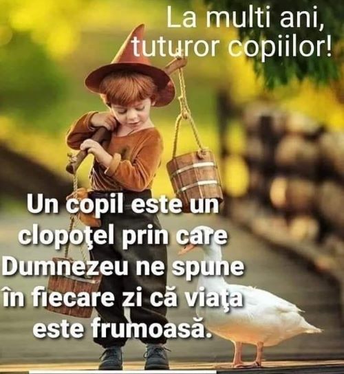 01 Iunie - La multi ani copii !
