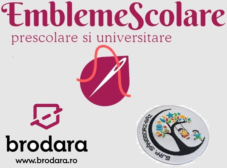 Embleme Brodate Personalizate pentru Scoli si Institutii